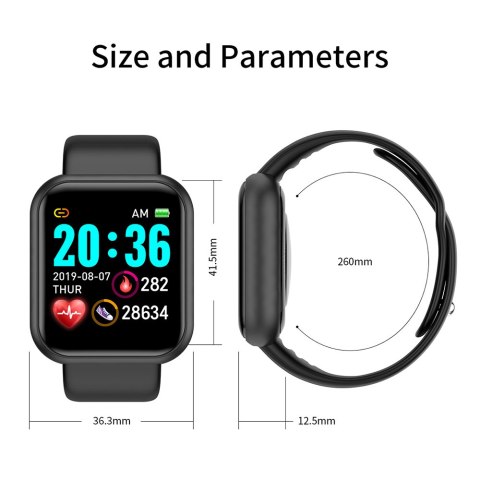 ND41_dS_53521s Smartwatch L18 czarny
