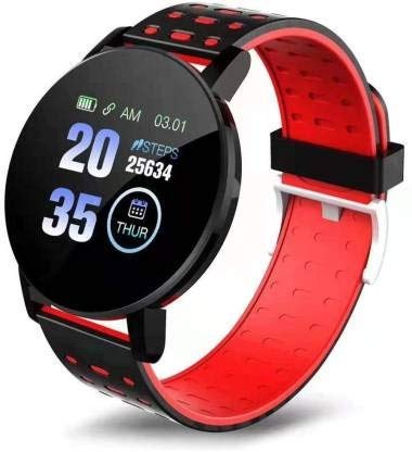 ND41_dS_54634 Smart Band 119 Plus czarno-czerwony