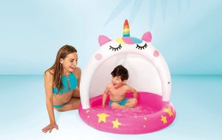 Basen dmuchany 1-rożec/osłona 58438NP 22657