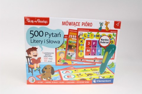 CLE Mówiące pióro 500pytań Litery 50780