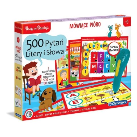 CLE Mówiące pióro 500pytań Litery 50780