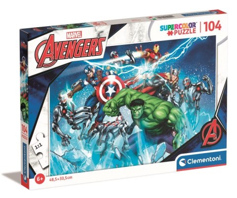 CLE puzzle 104 SuperKolor Marvel Avengers 25744