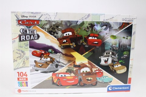CLE puzzle 104 maxi SuperKolor Disney CarsOn.23774