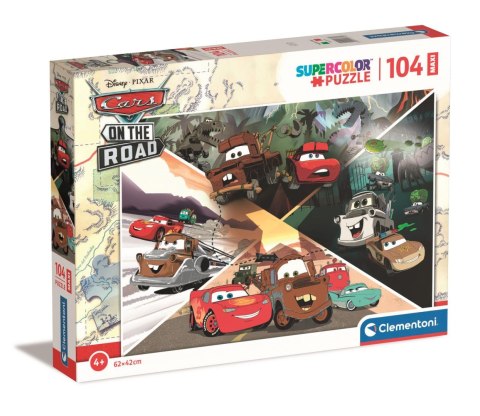CLE puzzle 104 maxi SuperKolor Disney CarsOn.23774