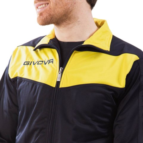 ND05_G2233-0407-TR-2XS TR018 0407 Dres Givova Tuta Visa Triacetato granatowo-żółty TR018 0407 r.2XS