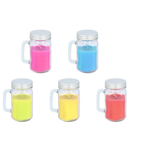 ND38_E8711252138749_RED Arti Casa - Świeca zapachowa w słoiku (Strawberry)