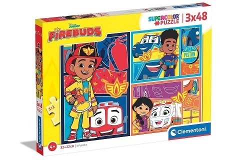 CLE puzzle 3x48 SuperKolor Disney Firebuds 25283