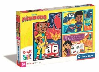 CLE puzzle 3x48 SuperKolor Disney Firebuds 25283