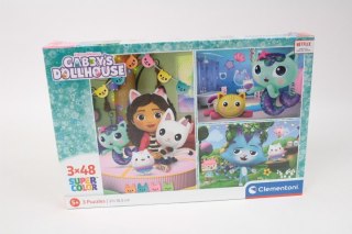 CLE puzzle 3x48 SuperKolor Domek Gabby 25289