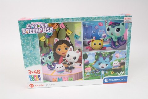 CLE puzzle 3x48 SuperKolor Domek Gabby 25289