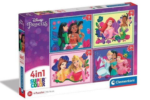CLE puzzle 4w1 SuperKolor Disney Princess 21517