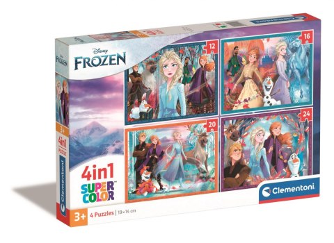 CLE puzzle 4w1 SuperKolor Frozen 21518
