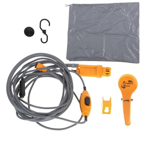 KX4982 Prysznic turystyczny przenośny natrysk camping myjka 12v