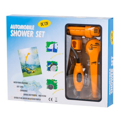 KX4982 Prysznic turystyczny przenośny natrysk camping myjka 12v