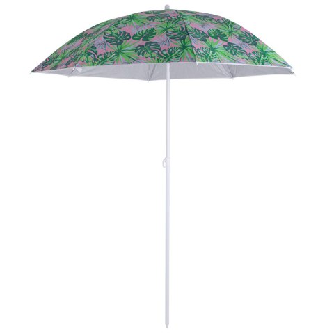 KX4983_1 Parasol składany przeciwsłoneczny 180cm ogrodowy balkonowy z funkcją przechylania liście