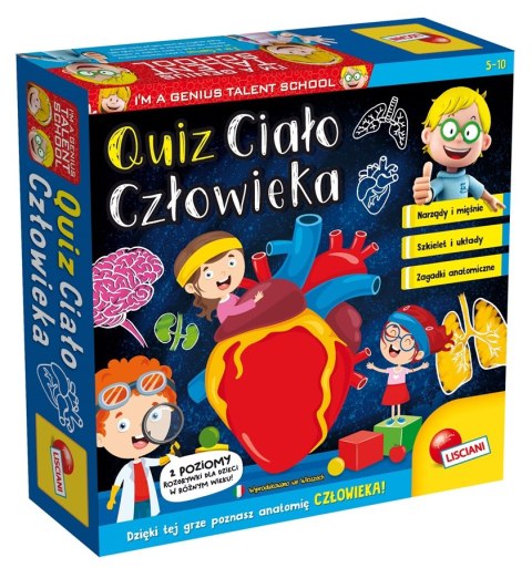 Lisciani Im a genius Quiz Ciało człowieka 67794