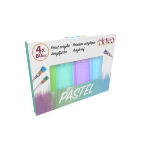 ND38_E8711252238395_02 Artico - Zestaw farb pastelowych akrylowych w tubkach 80 ml 4 kolory (Zestaw 2)