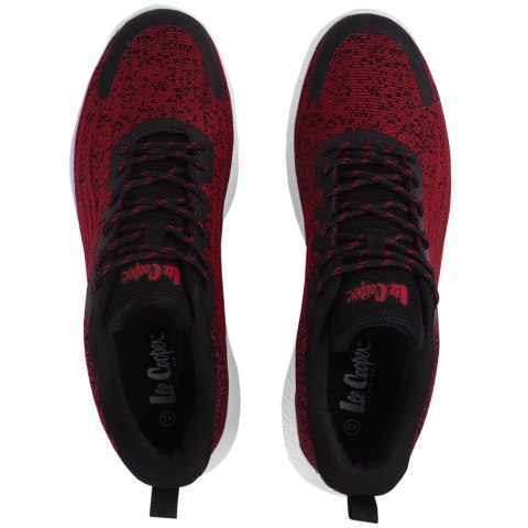 ND05_B22344-44 LCW-22-32-1228M Buty męskie Lee Cooper czerwono-czarne LCW-22-32-1228M r.44