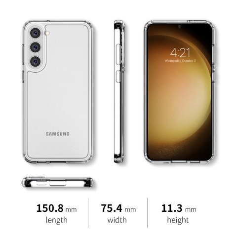 ND38_CRG-CSHC-SGS23-TRS Crong Crystal Shield Cover - Etui Samsung Galaxy S23 (przezroczysty)
