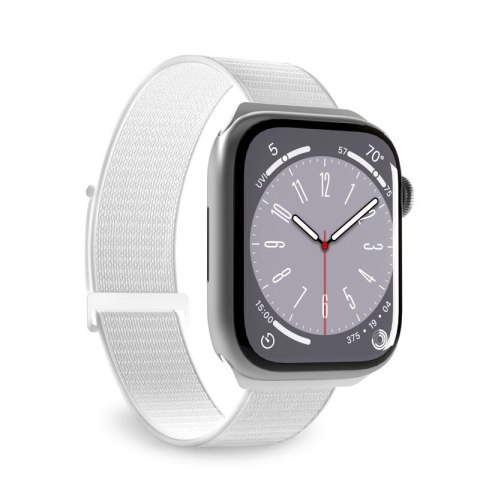 ND38_PUSPORTAW44WHI PURO Nylon Sport - Pasek do Apple Watch 42/44/45/49 mm (Biały)