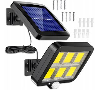 ND41_dS_59222 Lampa solarna 120 COB LED z kablem 5m