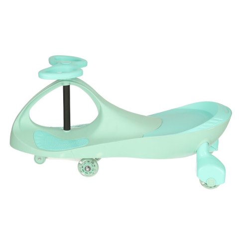 KX4880_1 Jeździk grawitacyjny twistcar świecące koła LED miętowy