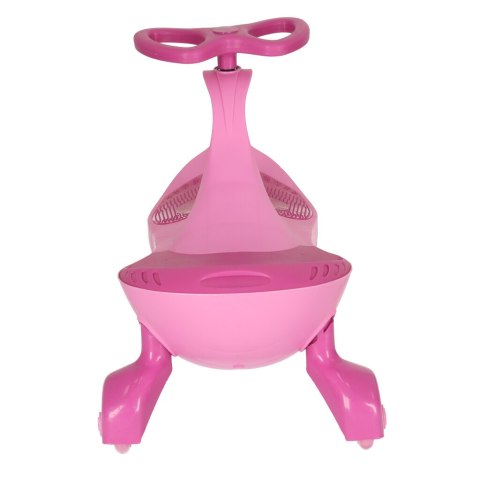 KX4880 Jeździk grawitacyjny twistcar świecące koła LED różowy