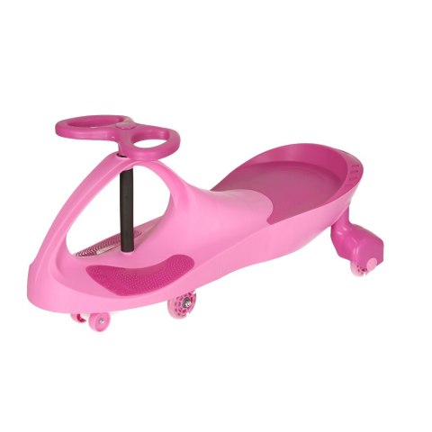 KX4880 Jeździk grawitacyjny twistcar świecące koła LED różowy