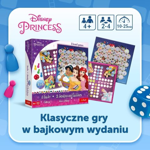GRA 2w1 Chińczyk / Węże i drabiny Princess 02418
