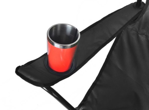 ND12_8001 Krzesło wędkarskie czarne K8001 5900779932807