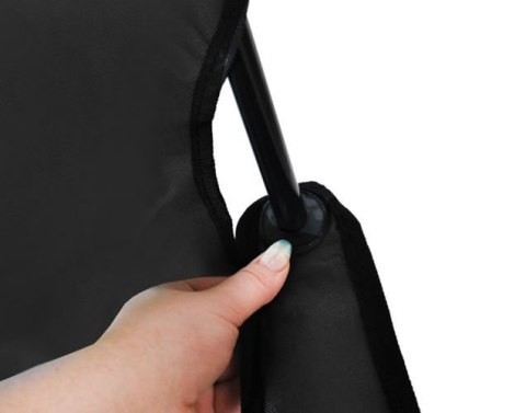 ND12_8001 Krzesło wędkarskie czarne K8001 5900779932807