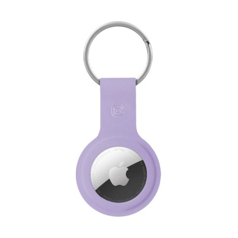 ND38_CRG-ATS-PRP Crong Silicone Case with Key Ring ? Brelok do Apple AirTag (fioletowy)