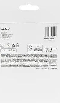 KX4577_1 Dekoracje do muffinek babeczek - Bocian 11cm-12cm 7 sztuk