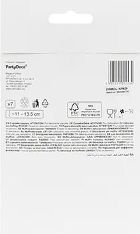 KX4577 Dekoracje do muffinek babeczek - Wieloryb 11cm-13,5cm 7 sztuk