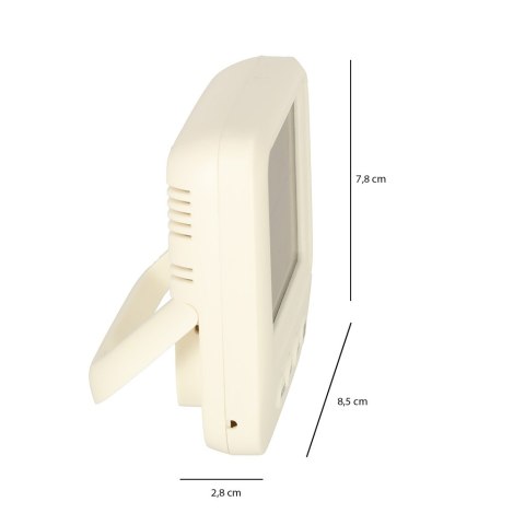 KX4961 Higrometr zegar termometr pokojowy wilgotnościomierz LCD