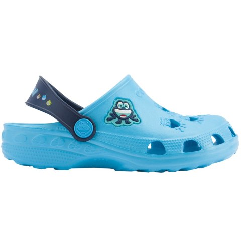 ND05_K14811-20-21 8701-100-1821A/8701-100-1821 Chodaki dla dzieci Coqui Little Frog niebiesko-granatowe 8701-100-1821A/8701-100-