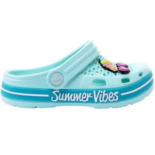 ND05_K14816-24-25 6423-409-4419 Chodaki dla dzieci Coqui Lindo miętowo-turkusowe 6423-409-4419 r.24-25