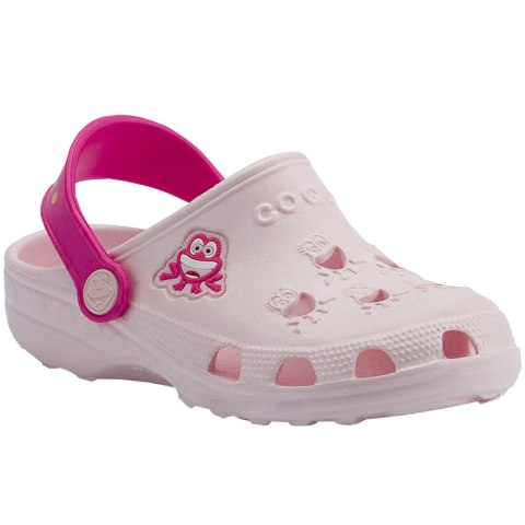 ND05_K14823-27-28 8701-100-5536A/8701-100-5536 Chodaki dla dzieci Coqui Little Frog różowe 8701-100-5536A/8701-100-5536 r.27-28