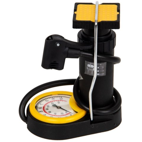 ND05_P9485 175416 Pompka rowerowa nożna Dunlop z manometrem 175416