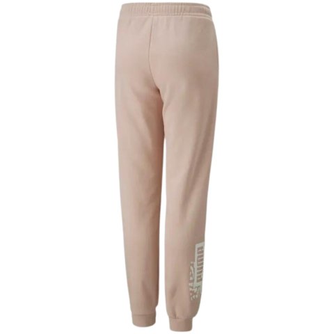 ND05_S11672-128cm 670222 47 Spodnie dla dzieci Puma Alpha Sweatpants FL cL G różowe 670222 47 r.128cm