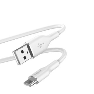 ND38_PUUSBCICONWHI PURO ICON Soft Cable ? Kabel USB-A do USB-C 1.5 m (White)