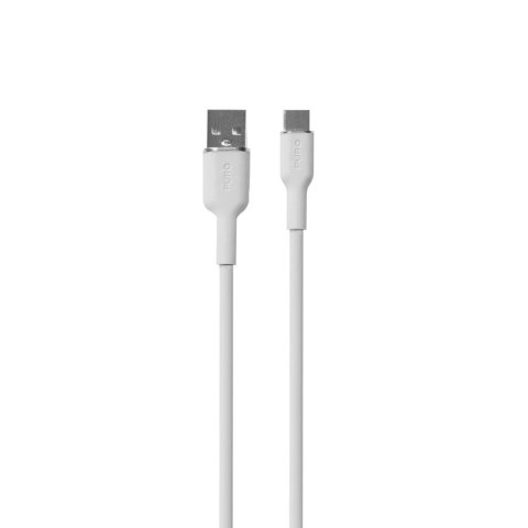 ND38_PUUSBCICONWHI PURO ICON Soft Cable ? Kabel USB-A do USB-C 1.5 m (White)