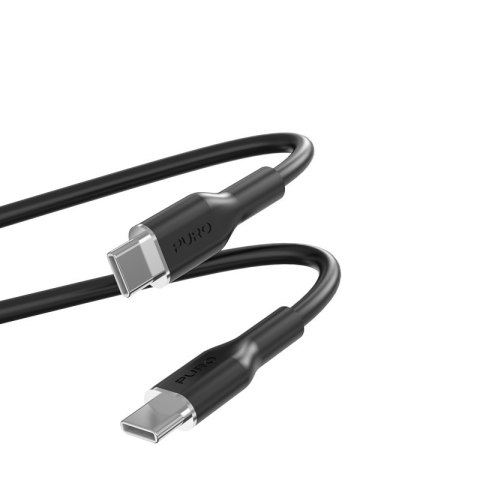 ND38_PUUSBCUSBCICONBLK PURO ICON Soft Cable ? Kabel USB-C do USB-C 1.5 m (Black)