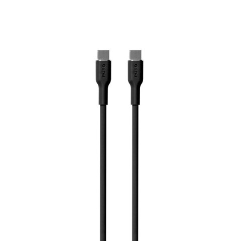 ND38_PUUSBCUSBCICONBLK PURO ICON Soft Cable ? Kabel USB-C do USB-C 1.5 m (Black)