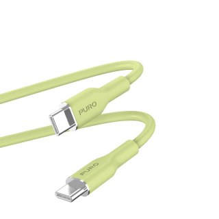ND38_PUUSBCUSBCICONLGRN PURO ICON Soft Cable ? Kabel USB-C do USB-C 1.5 m (Matcha Green)