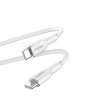 ND38_PUUSBCUSBCICONWHI PURO ICON Soft Cable ? Kabel USB-C do USB-C 1.5 m (White)