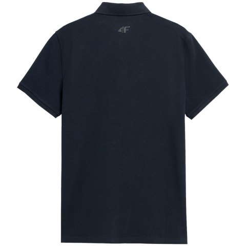 ND05_K14888-S 4FSS23TPTSM039 30S Koszulka męska polo 4F ciemny granat 4FSS23TPTSM039 30S r.S