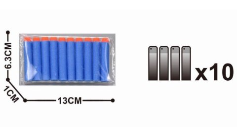 Zestaw 10szt strzałek piankowych GUN6216 76216