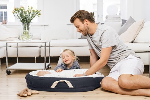 ND19_BS11008156PBF Gniazdko niemowlęce Voksi - granatowe