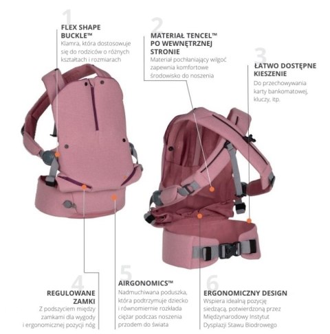 ND19_BS11009565HZP Nosidełko BeSafe Haven - Premium - różowe